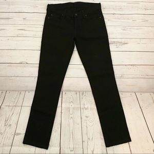 7 For All Mankind Black Straight Leg Jeans Size 27